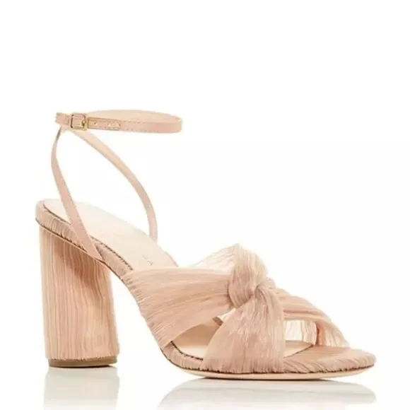 Loeffler Randall Reed High Heel Pleated Sandals in Beauty, New, Size 5 - Picture 12 of 14